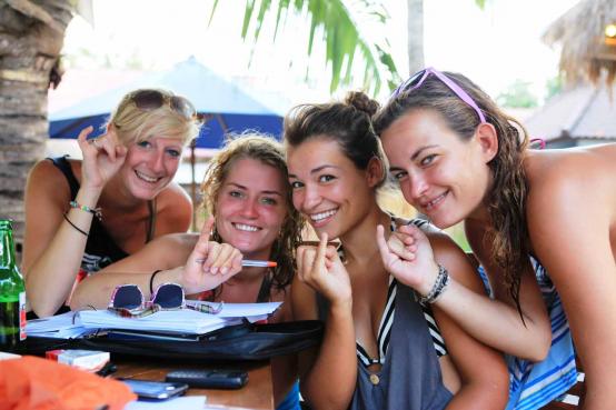 Divers in Gili Trawang