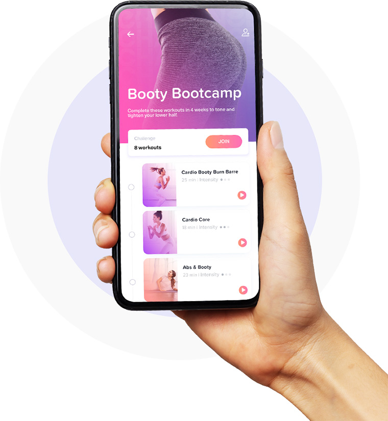 FitOn : Fitness Workout Plans app on phone