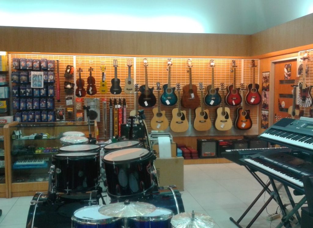 inside of MG Sports and Music