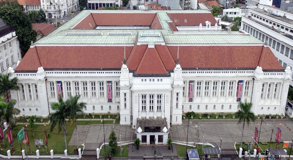 museum bank indonesia jakarta eagle view