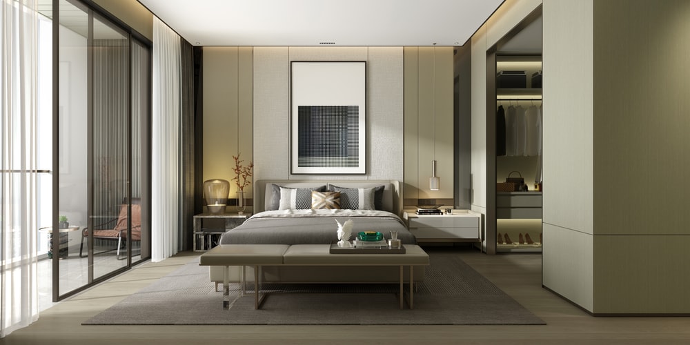 luxury apartment bedroom