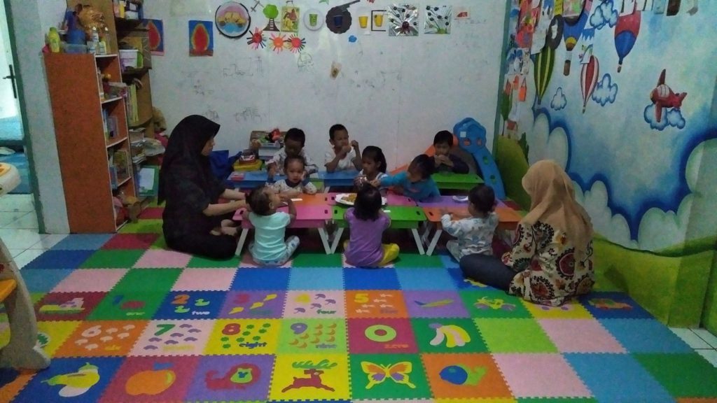 learning area of Little White Rabbits Baby Daycare