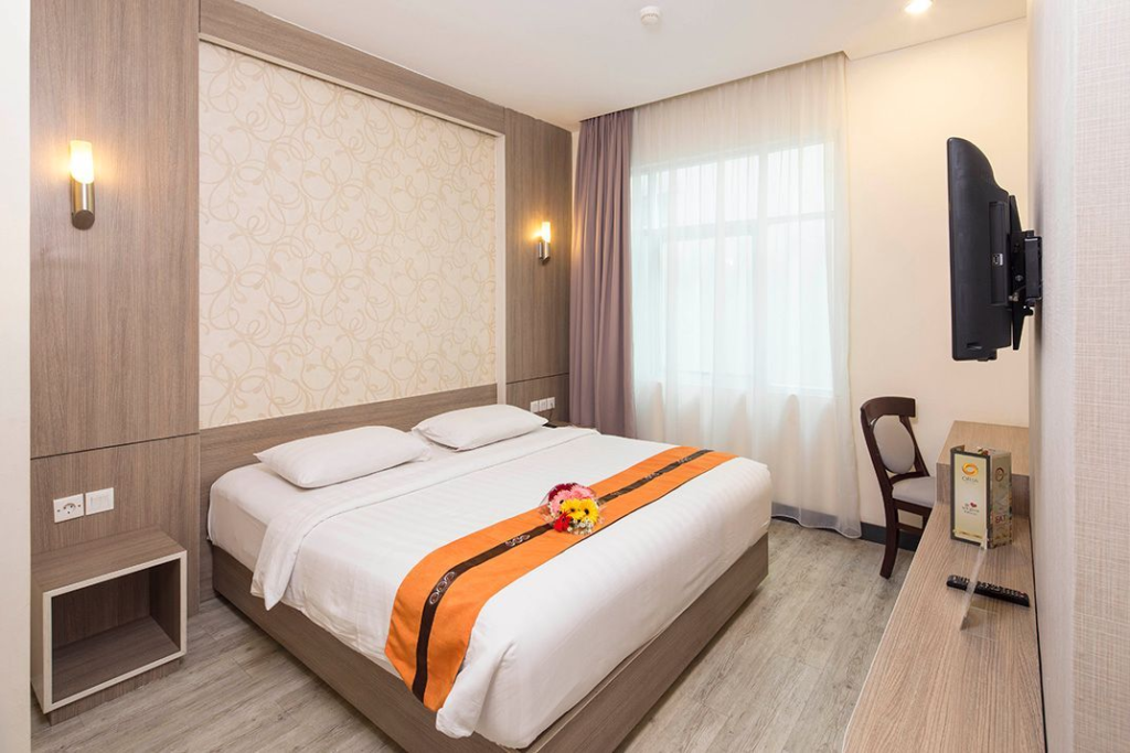 bedroom of oria hotel