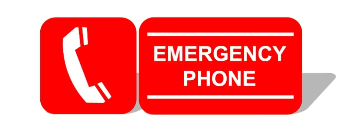 illustration of emergency phone 