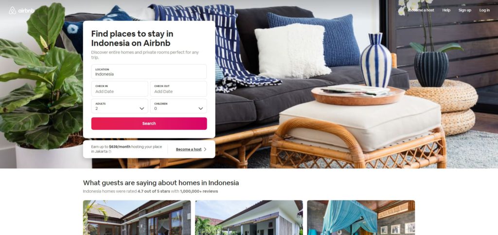 airbnb website for daily rent apartment