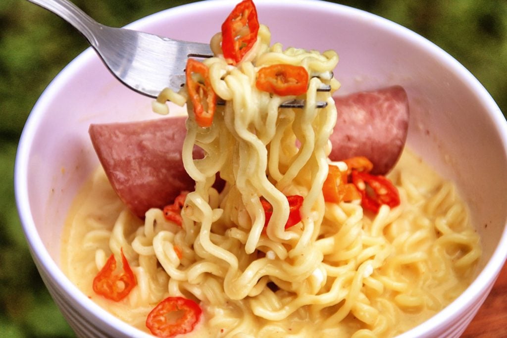 indomie dengan smoked beef