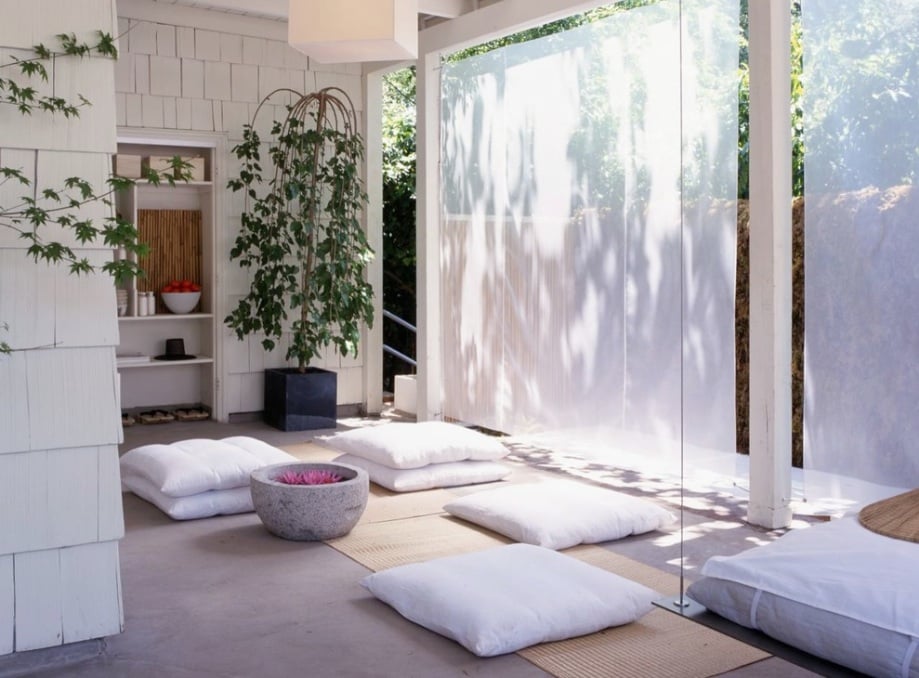 zen room in a japanese house