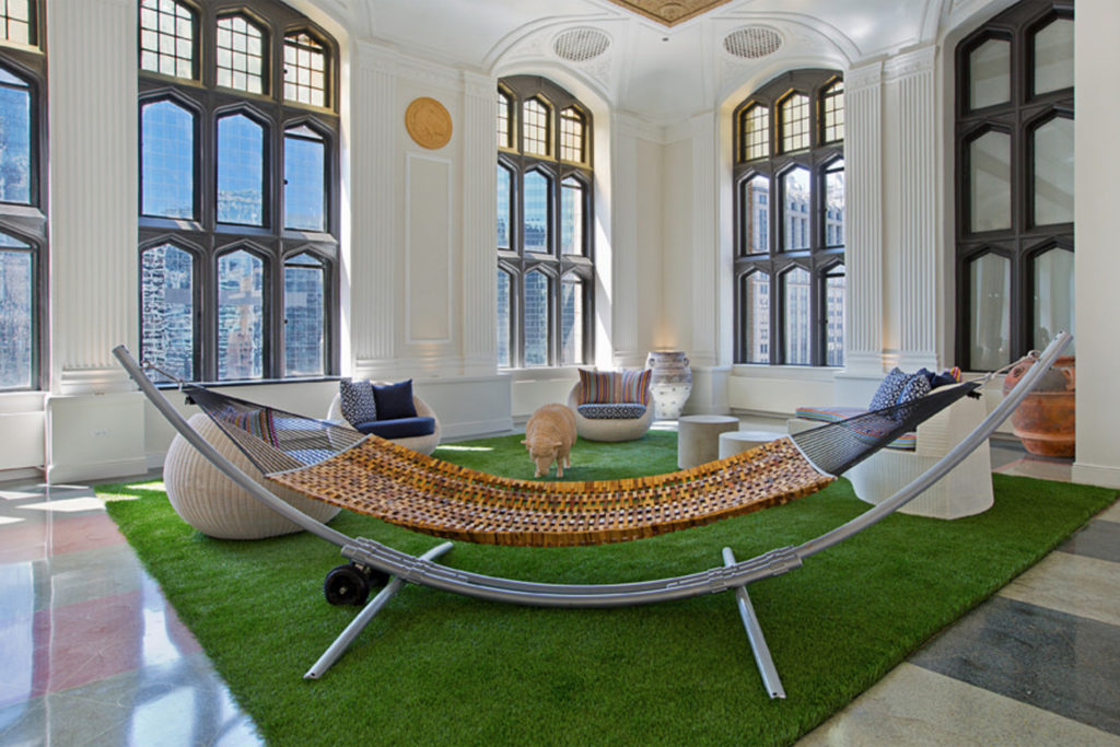artificial grass used in living room