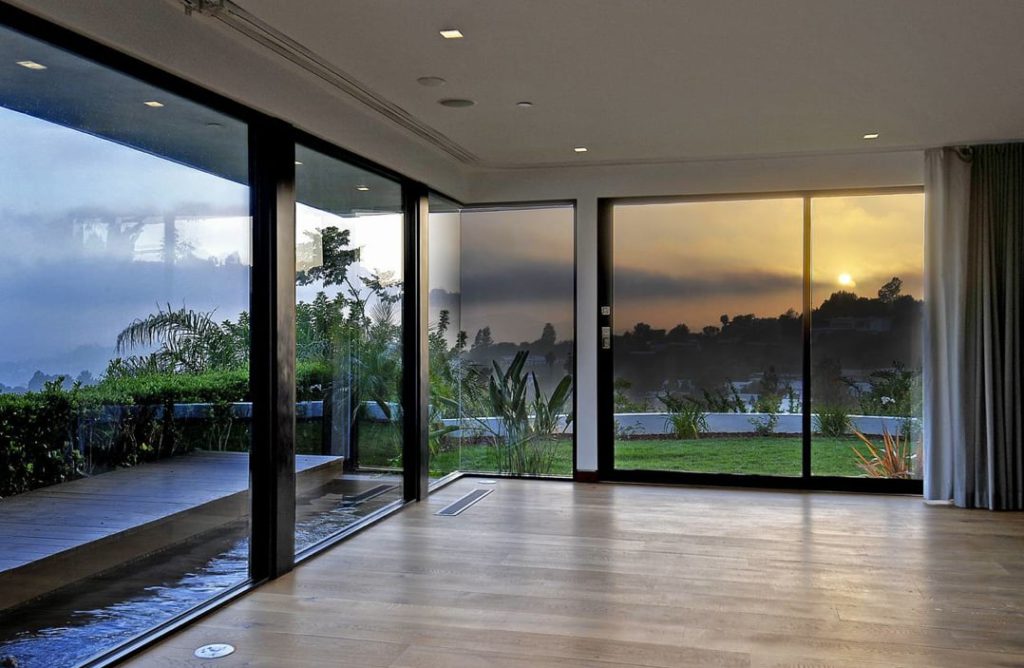 big windows in a japanese house