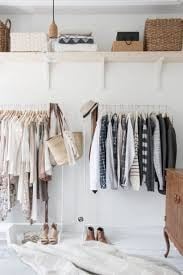 minimalist walk-in closet