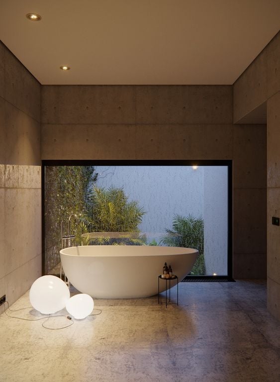 have a luxuruious bathroom with an ultra minimalist design