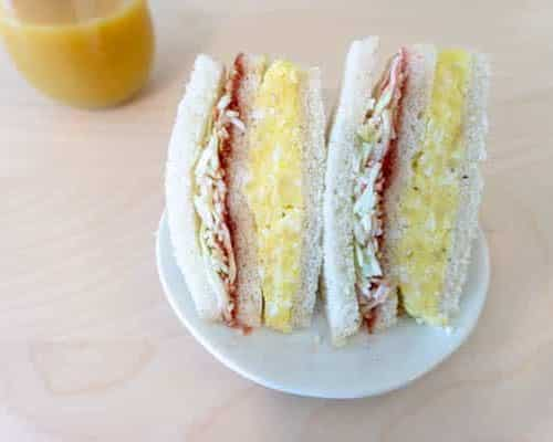 Inkigayo Sandwich is a favorite lunch box menu for Korean idols