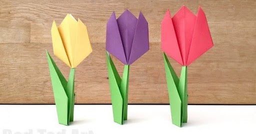 tulip origami creation