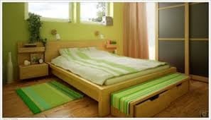 kamar tidur dengan warna cat hijau lemon