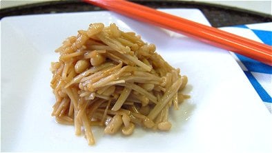 simple stir fry enoki mushroom