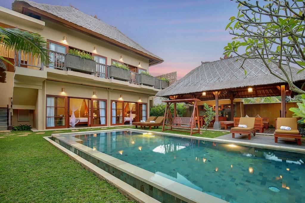 Area luar ruangan di Nyuh Bali Villa