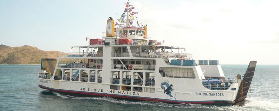 taking a ferry from Bali to Lombok