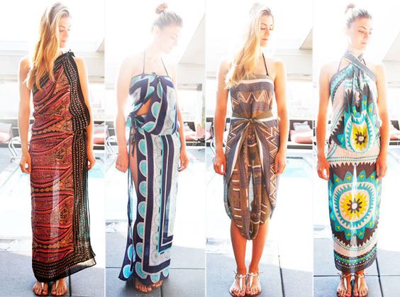 how to wear balinese sarong