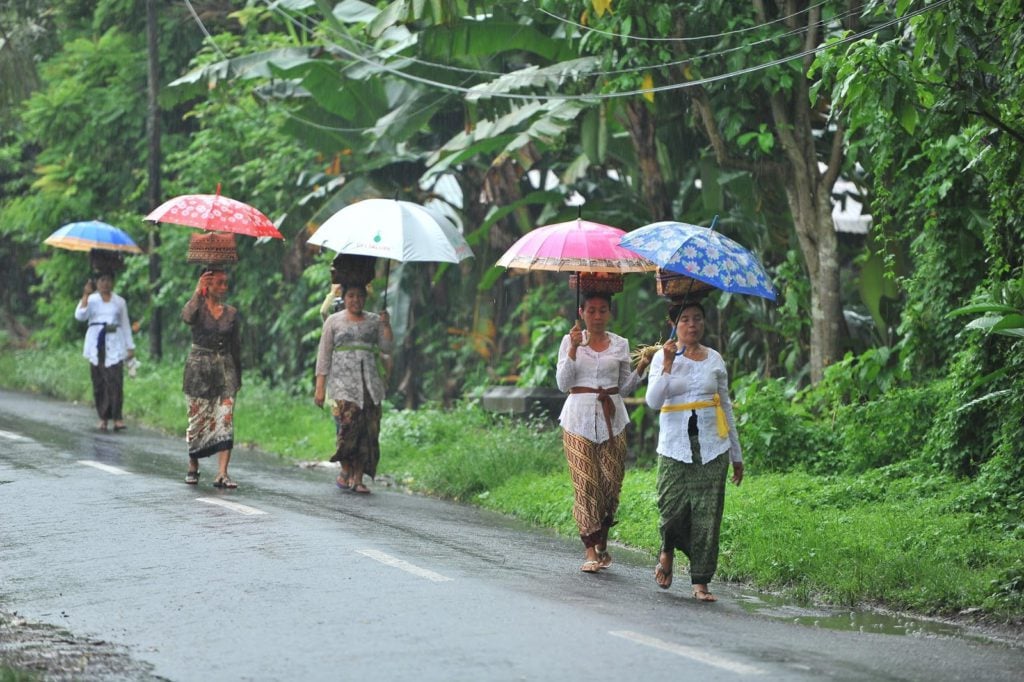 a rainy day in Bali