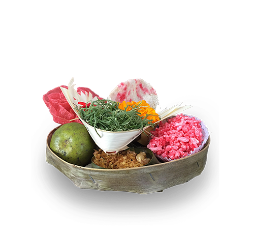 another type of balinese offering called banten ajuman