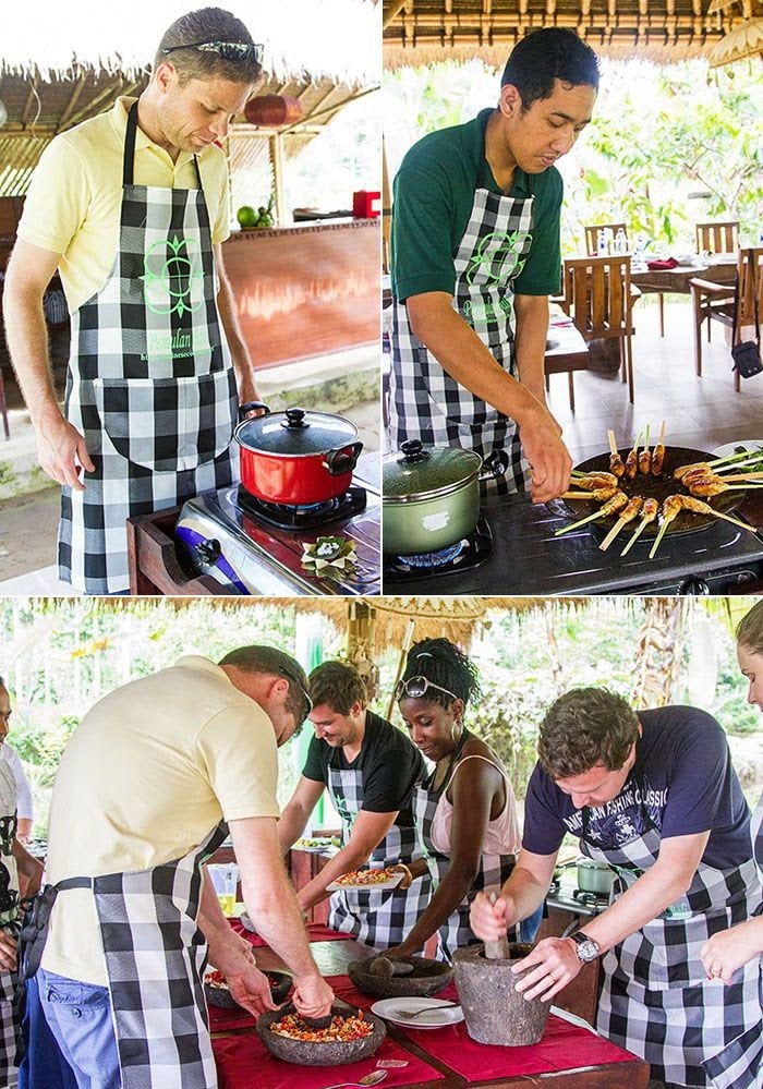 cooking class in Bali with Pemulan Bali farm Cooking Schools Ubud 