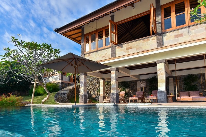 Villa Gajah Sumberkima Hill poolside in west bali