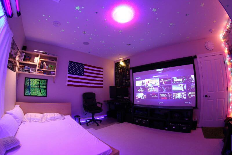 gaming room projector