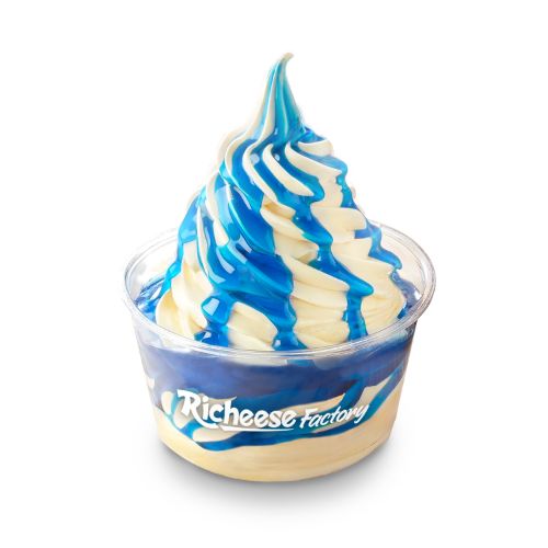 blue raspberry cheese ice cream
