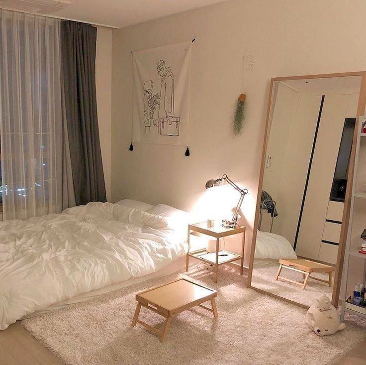 inspirasi kamar tidur korea dengan nuansa simple 